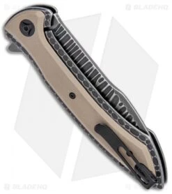 CRKT Apoc W/VEFF Serrations Liner Lock Knife Green G-10 (4" Black) 5381 -CRKT CRKT Apoc VEFF Serr LL Green G 10 Black SW 5381 BHQ 103937 jr side