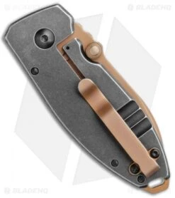 CRKT Burnley Desert Warrior Squid Knife Green Micarta (2.25" Copper D2) -CRKT CRKT Burnley Desert Warrior Squid Knife Green Micarta 2.25 Copper D2 BHQ 116188 LS Side