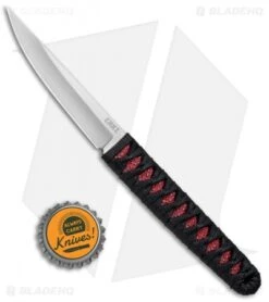 CRKT Burnley Obake Fixed Blade Knife Red (3.64" Satin) 2367RS -CRKT CRKT Burnley Obake Red Satin 2367RSC BHQ 72437 jr bottlecap