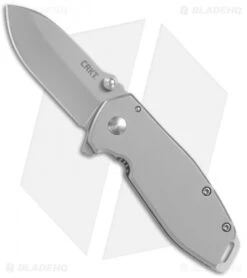 CRKT Burnley Squid Flipper Assisted Opening Knife Silver (2.4" Bead Blast)