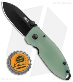 CRKT Burnley Squid Frame Lock Knife Natural G-10 (2.25" Black D2) -CRKT CRKT Burnley Squid FL Natrual G 10 D2 Blade HQ Exclusive 2490JD2 BHQ 97159 jr bottlecap