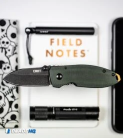 CRKT Burnley Squid Frame Lock Knife Green Micarta (2.25" Smokewash D2) -CRKT CRKT Burnley Squid Frame Lock Knife Green Micarta Smokewash D2 BHQ 111825 kp noice web