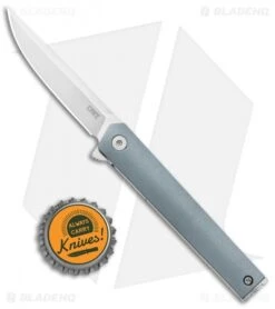 CRKT CEO Compact Liner Lock Knife Gray GRN (2.61" Satin) -CRKT CRKT CEO Compact Glass Reinforced Nylon LL Satin BHQ 138961 jr bottlecap