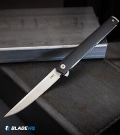 CRKT CEO Flipper Liner Lock Knife Black GRN (3.4" Satin) -CRKT CRKT CEO Flipper Liner Lock Knife Black GRN Satin BHQ 119358 kp steel web