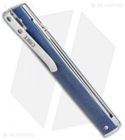 CRKT CEO Liner Lock Knife Blue Linen Micarta (3.1" Satin S35VN) BHQ Exclusive 6 CRKT CEO Liner Lock Knife Blue Linen Micarta (3.1" Satin S35VN) BHQ Exclusive -CRKT CRKT CEO Liner Lock Knife Blue Linen Micarta 3.1in Satin S35VN BHQ Exclusive 7096BLS35 BHQ 117054 LS Side