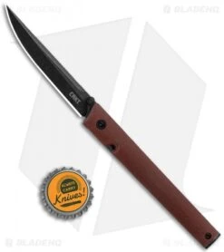 CRKT CEO Liner Lock Knife Burgundy Micarta (3.1" Smokewash D2) -CRKT CRKT CEO Liner Lock Knife Burgundy Micarta Smokewash BHQ 116343 jr bottlecap