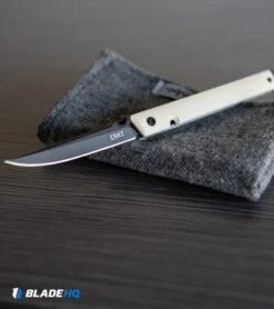 CRKT CEO Liner Lock Knife White Micarta (3.1" Smokewash D2) BHQ Exclusive -CRKT CRKT CEO Liner Lock Knife White Micarta Smokewash D2 BHQ Exclusive BHQ 116341 kp desk web