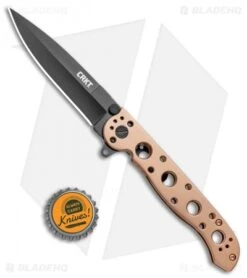 CRKT Carson M16-03BK Frame Lock Flipper Knife Stainless Steel (3.6" Black) -CRKT CRKT Carson M16 03BK FL SS Black BHQ 119387 jr bottlecap