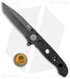 CRKT Carson M16-04DB Tanto Dead Bolt Lock Flipper Knife (3.89" Black SW) -CRKT CRKT Carson M16 04DB Tanto Dead Lock Black Flipper Black SW BHQ 138943 jr bottlecap