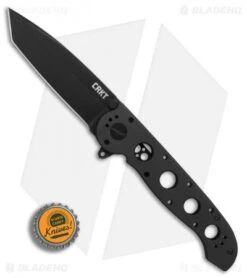 CRKT Carson M16-04KS Tanto Frame Lock Flipper Knife (3.87" Black) -CRKT CRKT Carson M16 04KS Tanto black BHQ 76690 er bottlecap
