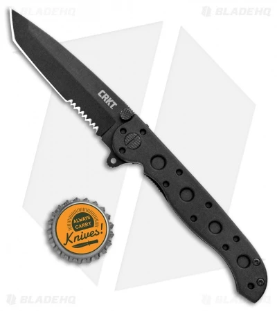 CRKT Carson M16-10KZ Tanto Flipper Knife Black GFN (3" Black Serr) 4 CRKT Carson M16-10KZ Tanto Flipper Knife Black GFN (3" Black Serr) - Image 4