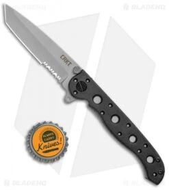 CRKT Carson M16-10Z Tanto Flipper Knife (3" Bead Blast Serr) -CRKT CRKT Carson M16 10Z Tanto BB Serr M16 10Z BHQ 2709 jr bottlecap