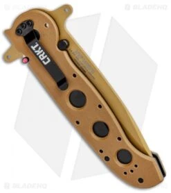 CRKT Carson M16-14DSFG Tanto Flipper Knife Desert Tan G-10 (3.875" Serr) -CRKT CRKT Carson M16 14DSFG Tanto Desert Tan Serr BHQ 4980 jr side