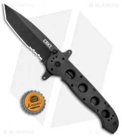 CRKT Carson M16-14SF Special Forces Folding Tanto Knife (3.875" Black Serr) -CRKT CRKT Carson M16 14SF Special Forces Folding Tanto Black Serr BHQ 6703 jr bottlecap