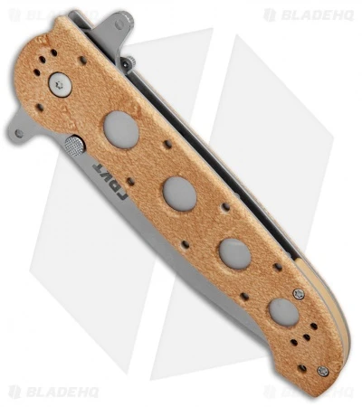 CRKT Carson M16-14ZSF Tanto Flipper Knife Desert Tan (3.875" Bead Blast Serr) 2 CRKT Carson M16-14ZSF Tanto Flipper Knife Desert Tan (3.875" Bead Blast Serr) - Image 2