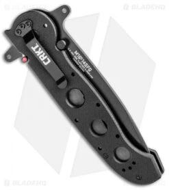 CRKT Carson M16-14SFG Special Forces Tanto Flipper Knife (3.875" Black Serr) -CRKT CRKT Carson M16 14ZSF Tanto Special Forces Black Serr BHQ 3150 jr side