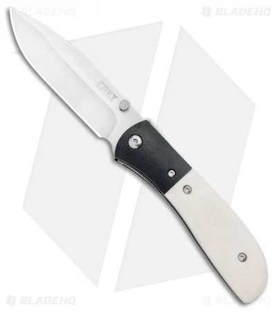 CRKT Carson M4-02 White Bone Spring Assisted Knife (3.25" Satin) 1 CRKT Carson M4-02 White Bone Spring Assisted Knife (3.25" Satin)