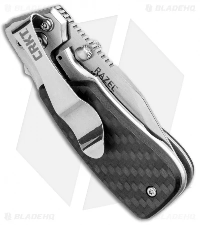 CRKT Compact Razel Liner Lock Knife Carbon Fiber (2.13" Satin) 3 CRKT Compact Razel Liner Lock Knife Carbon Fiber (2.13" Satin) - Image 3