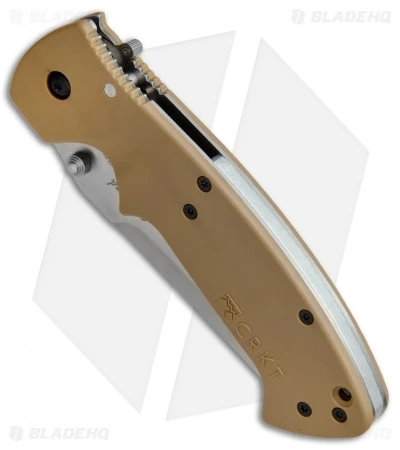 CRKT Crawford Kasper Liner Lock Knife Tan Zytel (3.75" Satin) 6773D 2 CRKT Crawford Kasper Liner Lock Knife Tan Zytel (3.75" Satin) 6773D - Image 2