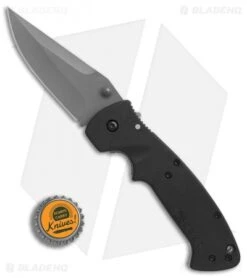 CRKT Crawford Kasper Liner Lock Knife (3.75" Gray) 6773Z -CRKT CRKT Crawford Kasper gray BHQ 7141 er bottlecap