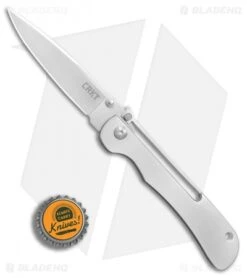CRKT Crawford Offbeat Lockback Knife Stainless Steel (3.52" Satin) 7730 7 CRKT Crawford Offbeat Lockback Knife Stainless Steel (3.52" Satin) 7730 -CRKT CRKT Crawford Offbeat stainless steel satin BHQ 76678 er bottlecap
