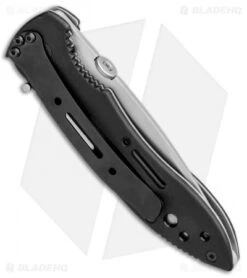 CRKT Crawford Point Guard Liner Lock Knife (3.5" Bead Blast Serr) 6763 -CRKT CRKT Crawford Point Guard LL BB Serr 6763 BHQ 87015 jr side