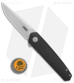 CRKT Cuatro Liner Lock Flipper Knife Black G-10 (3.1" Bead Blast) 7090 -CRKT CRKT Cuatro Black G10 bb BHQ 76684 jr bottlecap