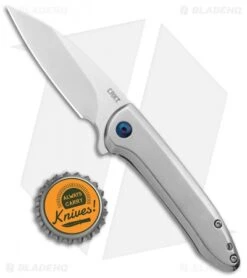 CRKT Delineation Spring Assisted Frame Lock Knife Stainless Steel (3" Satin) -CRKT CRKT Delineation FL DP Flipper Satin BHQ 138948 jr bottlecap