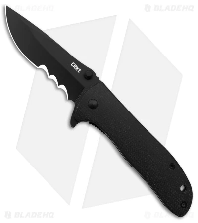CRKT Drifter Knife W/ Veff Serrations Black Resin Infused Handle (2.82" Black) 1 CRKT Drifter Knife W/ Veff Serrations Black Resin Infused Handle (2.82" Black)