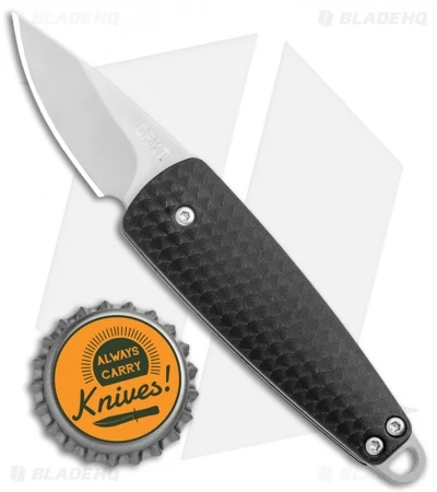 CRKT Dually Knife W/ Bottle Opener Black (2.5" Stonewash) 7086 4 CRKT Dually Knife W/ Bottle Opener Black (2.5" Stonewash) 7086 - Image 4