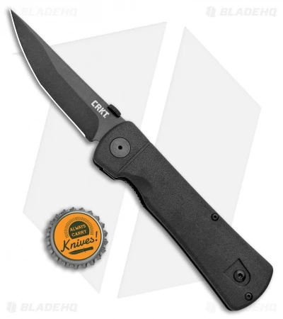CRKT Folding Hissatsu Spring Assisted Knife (3.875" Black) 2903 4 CRKT Folding Hissatsu Spring Assisted Knife (3.875" Black) 2903 - Image 4