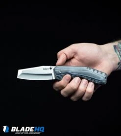 CRKT Folding Razel Folder Liner Lock Knife Micarta (3.13" Satin) 4030 -CRKT CRKT Folding Razel Folder Liner Lock Knife Micarta Satin 4030 BHQ 4133 kp hand web