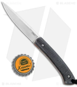 CRKT Folts Biwa Fixed Blade Knife Black Resin Infused Fiber (3" Satin) -CRKT CRKT Folts Biwa Fixed Blade Black Resin Infused Fiber BHQ 176876 jr bottlecap