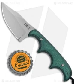 CRKT Folts Minimalist Bowie Fixed Blade Knife (2.15" Bead Blast) 8 CRKT Folts Minimalist Bowie Fixed Blade Knife (2.15" Bead Blast) -CRKT CRKT Folts Minimalist Bowie Neck Knife Black Green Micarta BB 2387 BHQ 7033 jr bottlecap