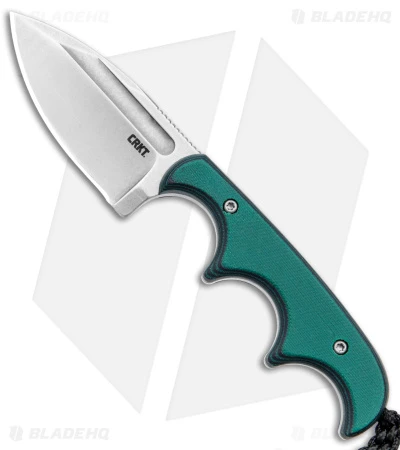 CRKT Folts Minimalist Spear Point Neck Knife Green Resin/Fiber (2.1" Stonewash) 1 CRKT Folts Minimalist Spear Point Neck Knife Green Resin/Fiber (2.1" Stonewash)
