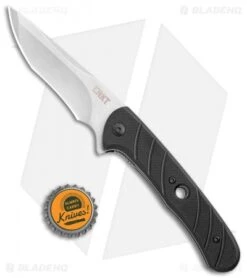 CRKT Intention Spring Assisted Knife Black G-10 (3.5" Stonewash) 7160 -CRKT CRKT Intention SA Black G 10 SW 7160 BHQ 119360 jr bottlecap