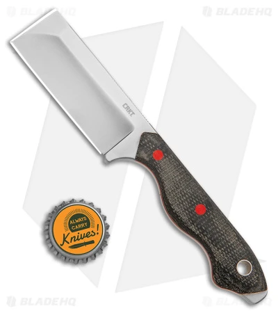 CRKT Jon Graham Razel Fixed Blade Knife Black Resin Infused Handle (2.97" Satin) 4 CRKT Jon Graham Razel Fixed Blade Knife Black Resin Infused Handle (2.97" Satin) - Image 4