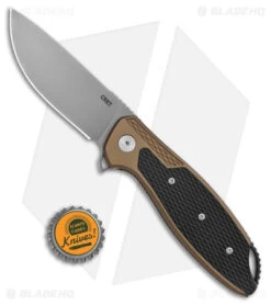 CRKT Ken Onion Jake Liner Lock Knife Bronze Aluminum (3.32" Bead Blast) -CRKT CRKT Ken Onion Jake LL Bronze Aluminum BB BHQ 178669 jr bottlecap