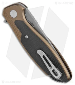 CRKT Ken Onion Jake Liner Lock Knife Bronze Aluminum (3.32" Bead Blast) -CRKT CRKT Ken Onion Jake LL Bronze Aluminum BB BHQ 178669 jr side
