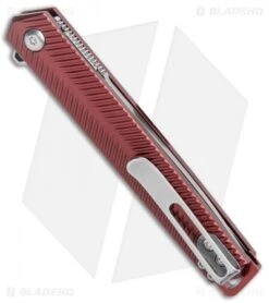 CRKT Ken Onion Stylus Spring Assisted Flipper Knife Maroon (3.1" Satin) K820BXP -CRKT CRKT Ken Onion Stylus Assisted Flipper Maroon Satin K820BXP BHQ 124716 jr side
