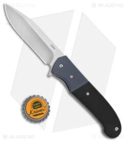 CRKT Ken Steigerwalt Ignitor Spring Assisted Knife Two Tone G10 (3.48") -CRKT CRKT Ken Steigerwalt Ignitor SA TT G 10 SAtin BHQ 178668 jr bottlecap