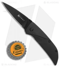 CRKT Koji Hara Ichi Spring Assisted Knife Black (2.5" Black) 1070K -CRKT CRKT Koji Hara Ichi black black BHQ 0650 er bottlecap