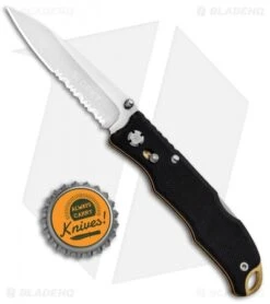 CRKT Lake Laredo 2 Lockback Knife Black G-10 (2.75" Satin Serr) 7264 -CRKT CRKT Lake Laredo 2 LB Black G 10 Satin Serr 7264 BHQ 92514 jr bottlecap