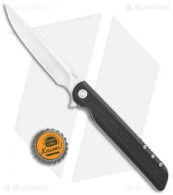 CRKT Large LCK + Spring Assisted Liner Lock Knife Black G-10 (3.6" Satin) 3810 -CRKT CRKT Large LCK SA LL Black G 10 Satin 3810 BHQ 119337 jr bottlecap