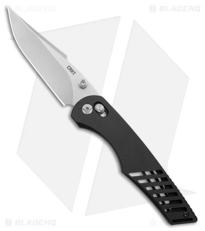 CRKT Lerch Definitive Crossbar Knife G-10 Black (3.7" Stonewash) 3820 1 CRKT Lerch Definitive Crossbar Knife G-10 Black (3.7" Stonewash) 3820