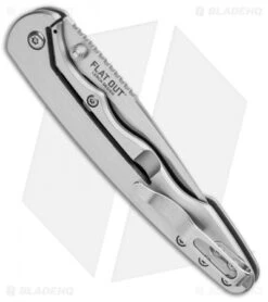 CRKT Lerch Flat Out OutBurst Assisted Knife Stainless Steel (3.57" Satin) 7016 -CRKT CRKT Lerch Flat Out OutBurst Assited SS Satin 7016 BHQ 92319 jr side