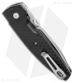 CRKT Lucas Burnley Aux Liner Lock Folding Knife Black (3.25" Satin) 1220 -CRKT CRKT Lucas Burnley Aux Liner Lock Folding Knife Black 3.25 Satin 1220 BHQ 51815 LS Side