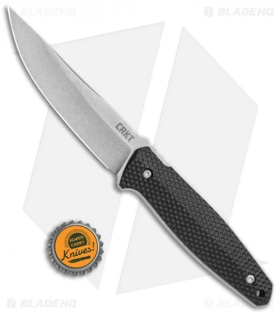 CRKT Lucas Burnley Strafe Fixed Blade Knife Black GFN (4.6" Satin)1210 4 CRKT Lucas Burnley Strafe Fixed Blade Knife Black GFN (4.6" Satin)1210 - Image 4