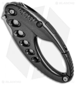 CRKT Lumabiner Liner Lock Knife W/ L.E.D Light (1.6" Bead Blast) -CRKT CRKT Lumabiner LED Light BB 9080 BHQ 68535 jr side