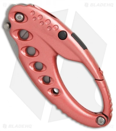 CRKT Lumabiner Pink Liner Lock Knife W/ L.E.D Light (1.6" Bead Blast) 2 CRKT Lumabiner Pink Liner Lock Knife W/ L.E.D Light (1.6" Bead Blast) - Image 2